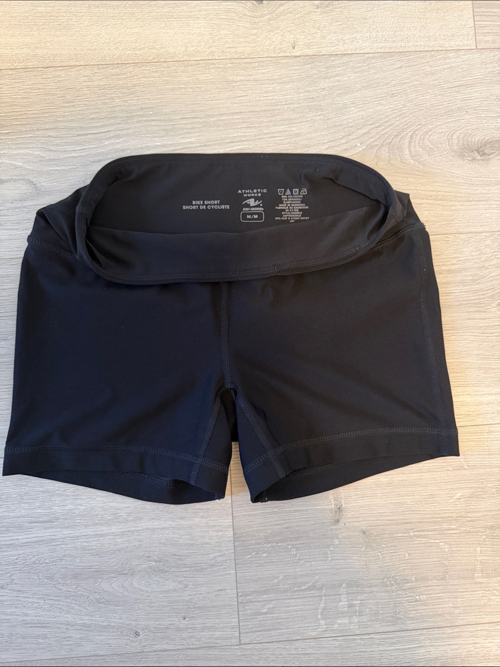 Athletic Works Black Women's Active Bike Shorts